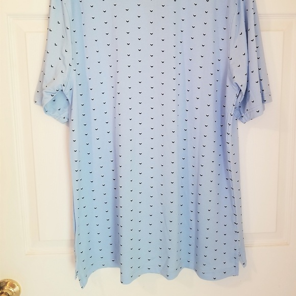Crown & Eagle Golf Polo NWT Blue Geometric - Picture 6 of 6